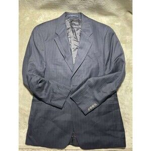 Ralph Lauren x Chaps Wool-Laine Blazer Men's Size 38R Blue Pinstripe Jacket Coat